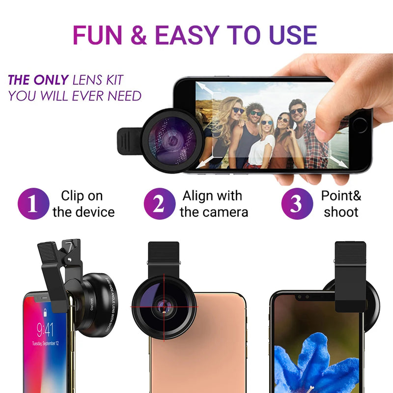 APEXEL Pro Lens Kit -  Elevate Your Mobile Photography to Professional Standards