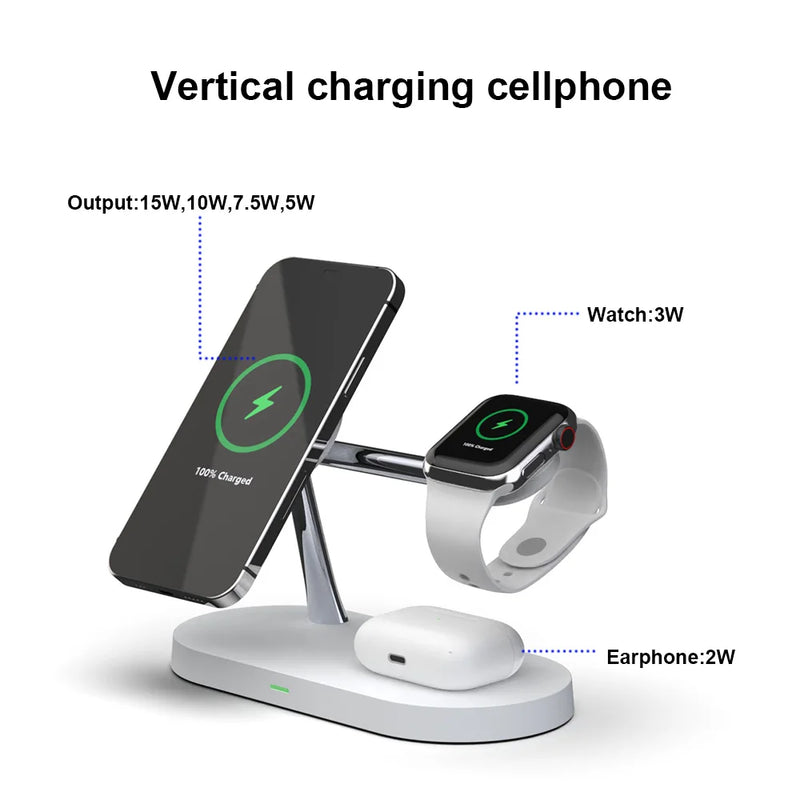 MagCharge Pro - 3-in-1 Magnetic Fast Charging Station