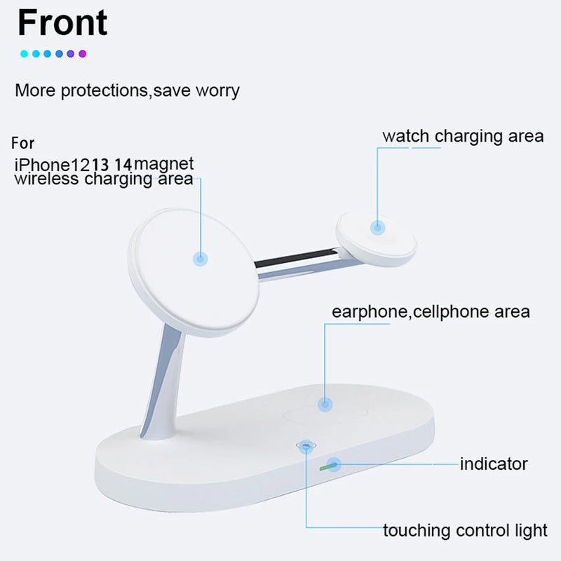 MagCharge Pro - 3-in-1 Magnetic Fast Charging Station