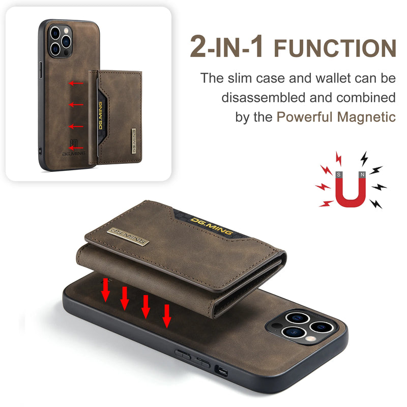 DG MING 2-in-1 Magnetic Wallet Case - The Ultimate Protection and Convenience for Your iPhone