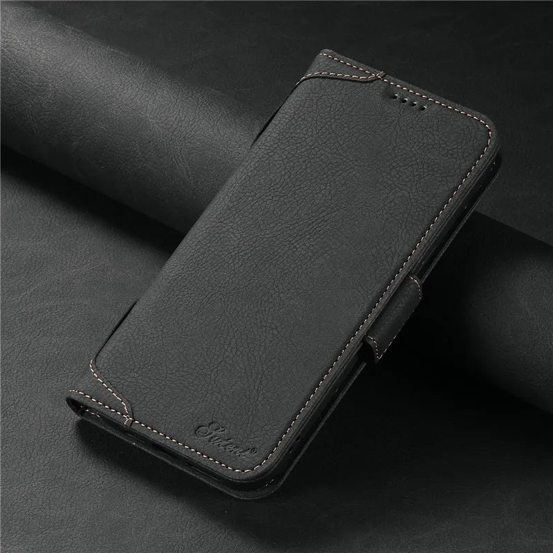 EUCAGR Luxe Wallet Case for iPhone - Elegance and functionality in Premium leather for iPhone