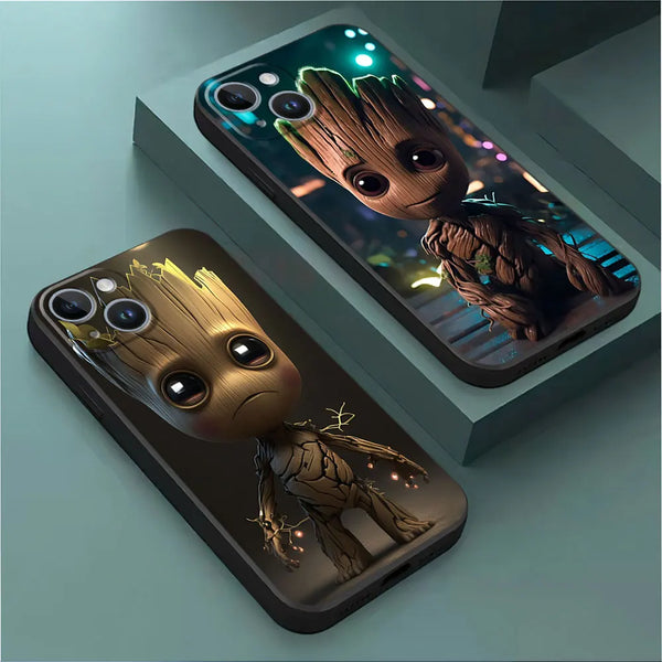 GrootGuard iPhone Armor Case  -  Marvel Silicone Matte Protective Cover