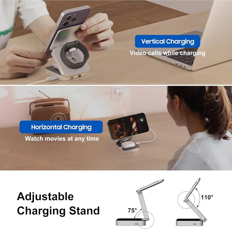 MagCharge Pro 3-in-1 Wireless Charging Station