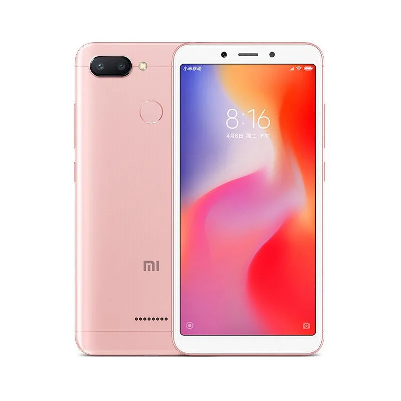 Xiaomi Redmi 6 Smartphone  googleplay Mobile Phone 5.45" Full Screen AI Face ing