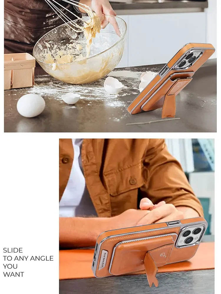 Wallet Stand Leather Phone Case - Style Meets Functionality