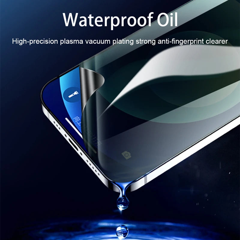 3Pcs Anti-Spy Screen Protector For iPhonePrivacy Hydrogel Film For iPhone 14 8 7 15 Plus XS XR Film