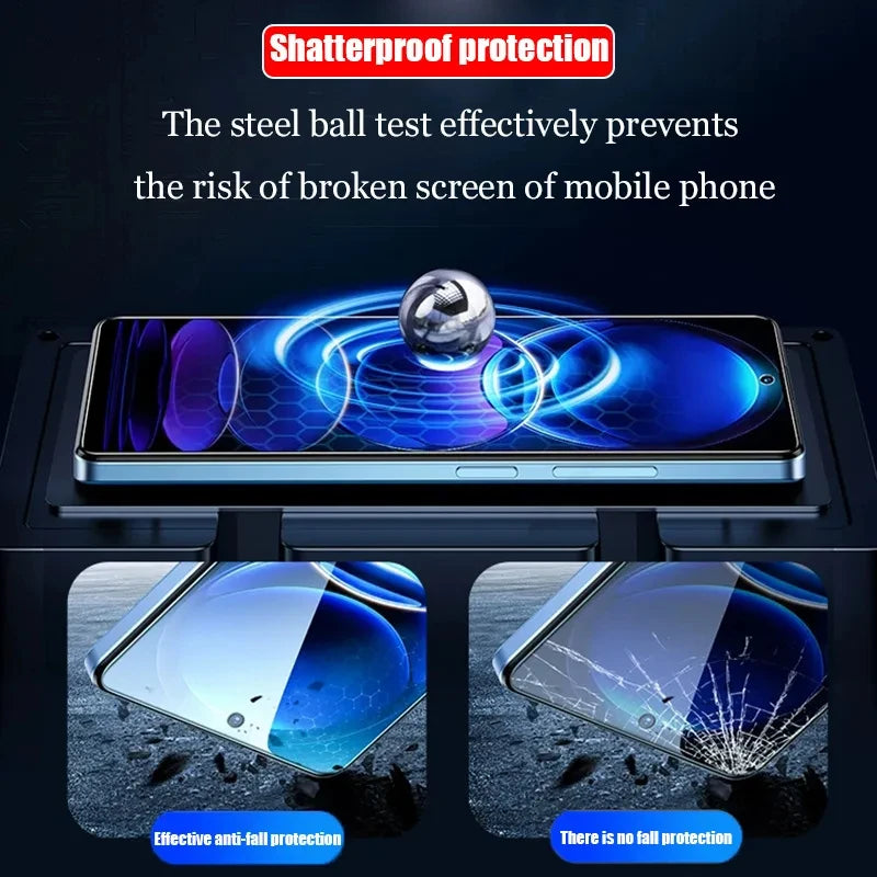 3IN1 Screen Protector For iPhone  Front+Back+Lens Tempered Glass