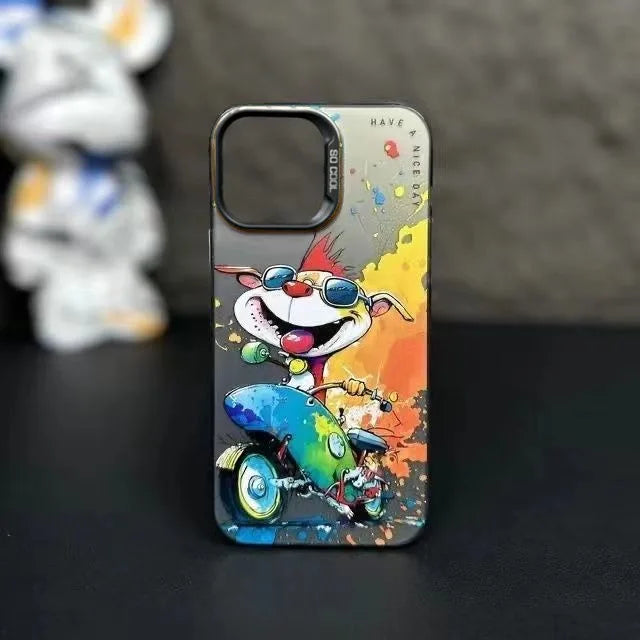 WildGraff iPhone Case Collection - Personalized graffiti small animal anti-drop Silicone Material