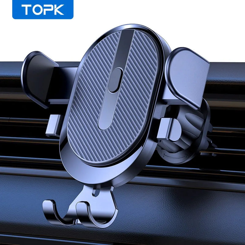 GripGuard Pro -  Secure Car Phone Holder with 360° Rotation and One-Hand Operation