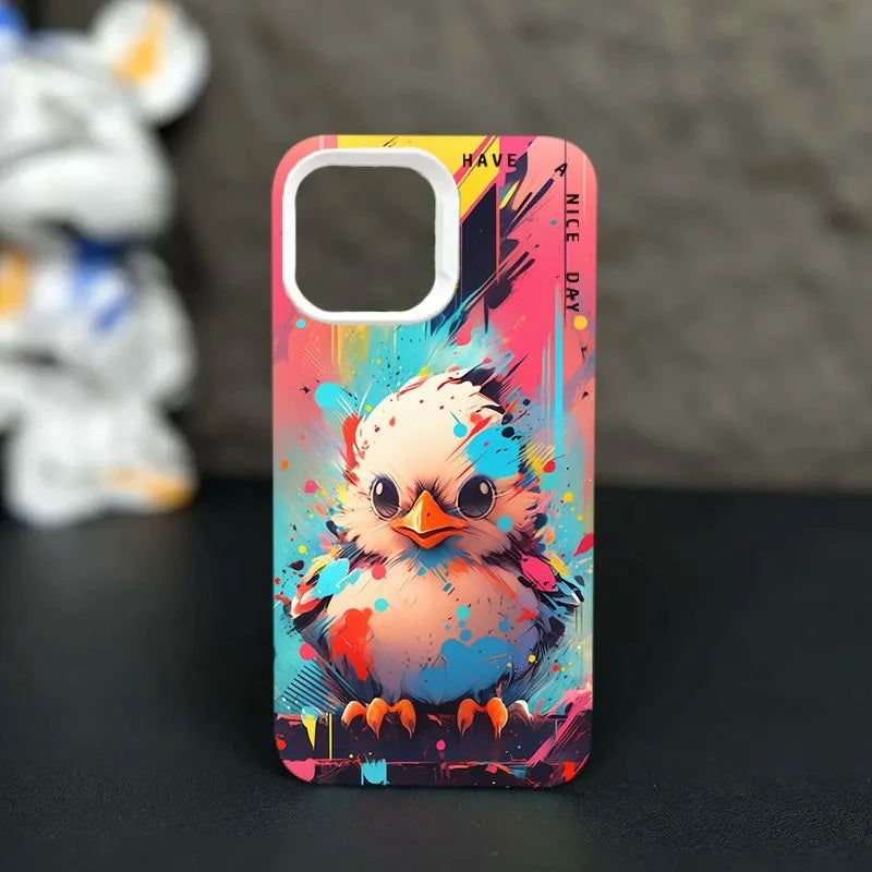 WildGraff iPhone Case Collection - Personalized graffiti small animal anti-drop Silicone Material