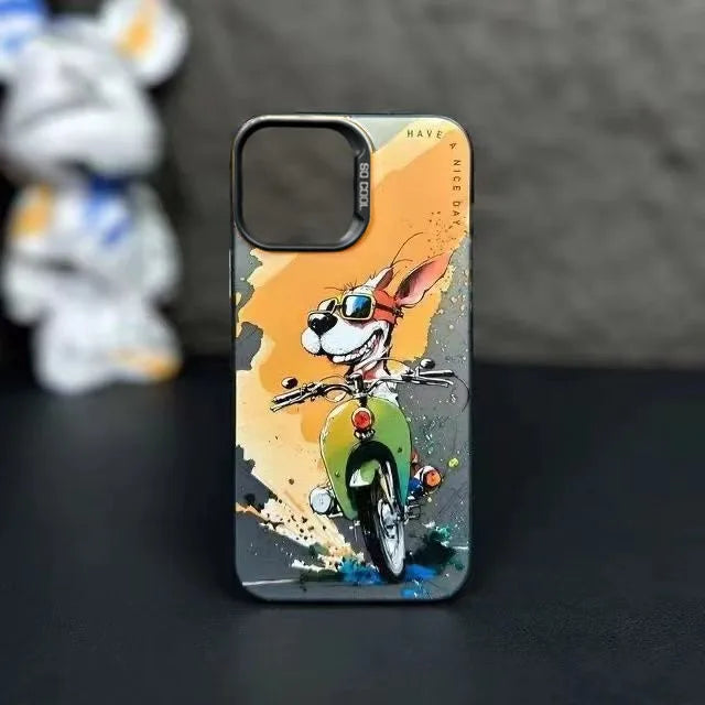 WildGraff iPhone Case Collection - Personalized graffiti small animal anti-drop Silicone Material