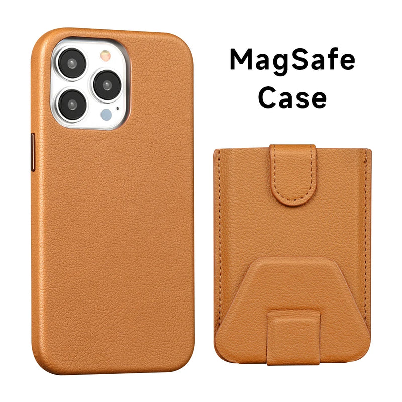 Clearance Sale: Leather Magsafe Phone Case - Style and Functionality Combined