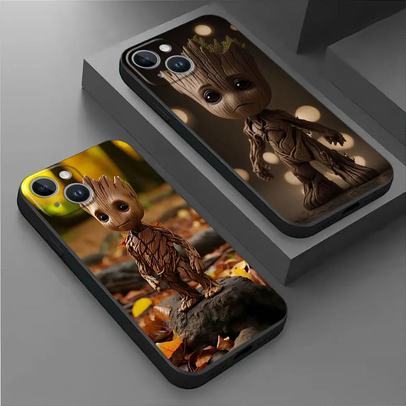 GrootGuard iPhone Armor Case  -  Marvel Silicone Matte Protective Cover