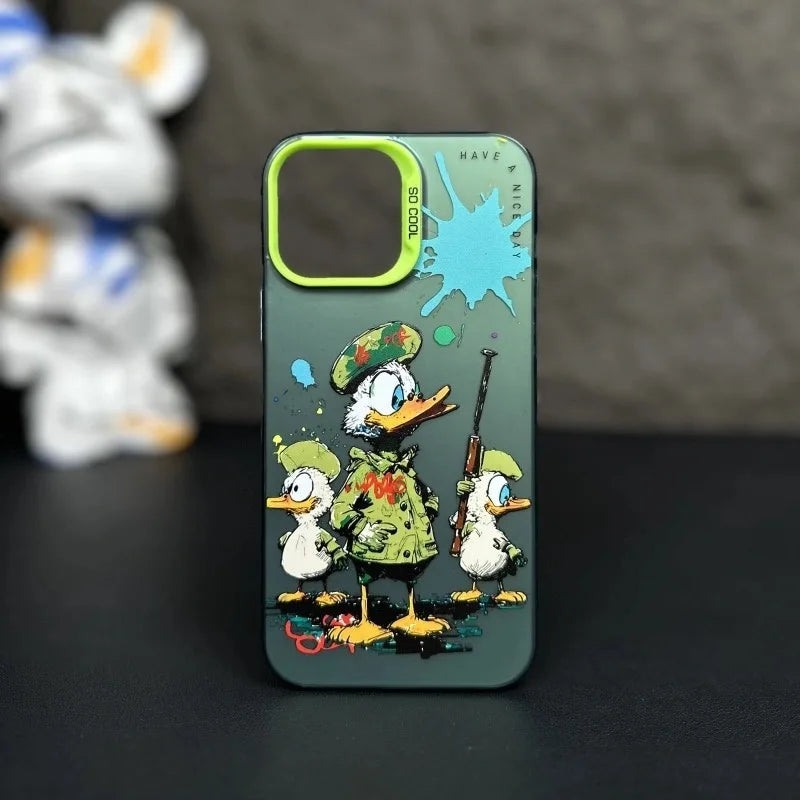 WildGraff iPhone Case Collection - Personalized graffiti small animal anti-drop Silicone Material