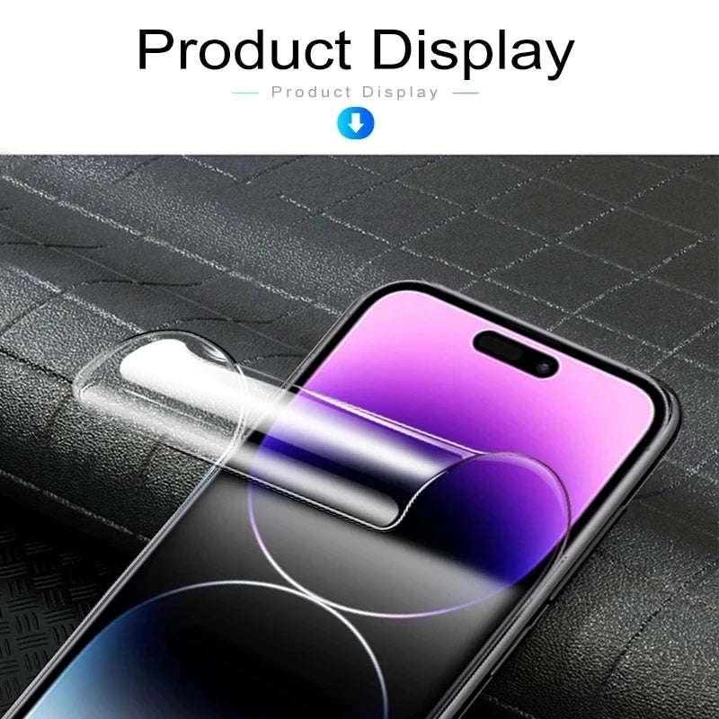 5Pcs Hydrogel Film For iPhone series Full Cover Screen Protector For iPhone 13 Mini X XS MAX Not Glass