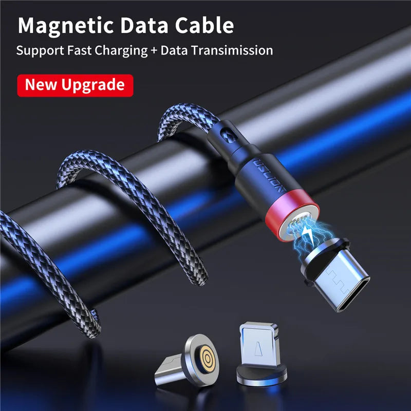 USLION 5A Fast Charging Magnetic USB Cable - Rapid and Convenient Charging for All Your Devices