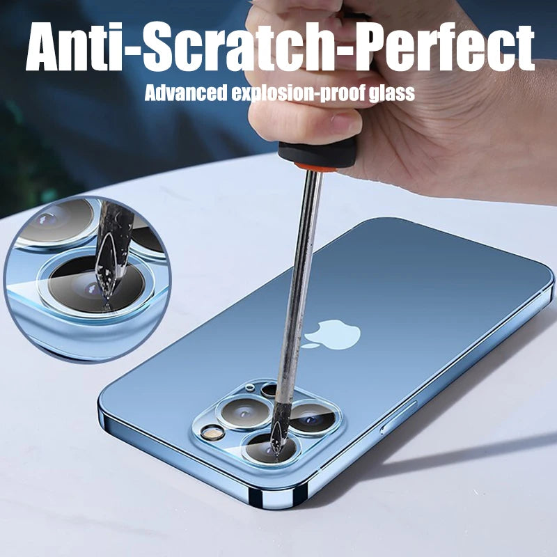 4Pçs Full Cover camera lens Protector for iPhone Tempered Glass