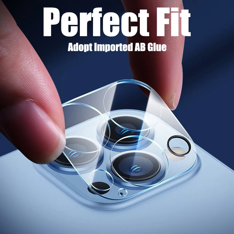 4Pçs Full Cover camera lens Protector for iPhone Tempered Glass