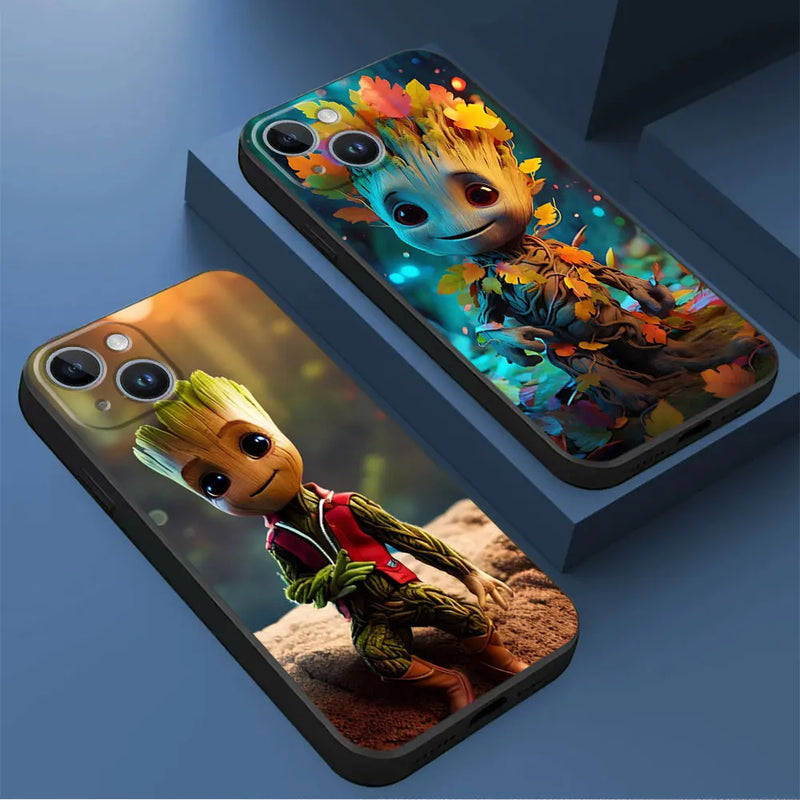 GrootGuard iPhone Armor Case  -  Marvel Silicone Matte Protective Cover