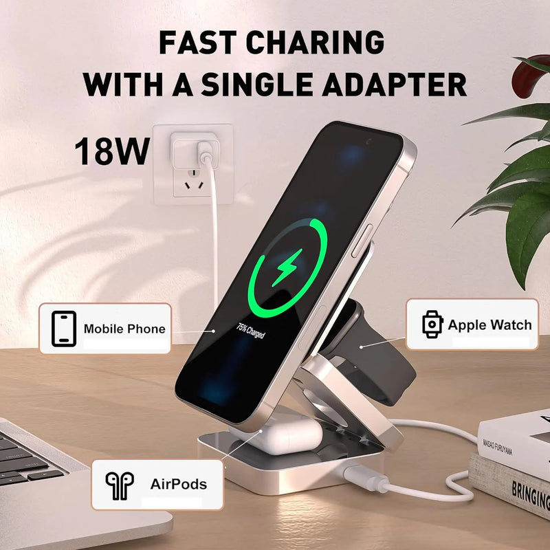 MagCharge Pro 3-in-1 Wireless Charging Station