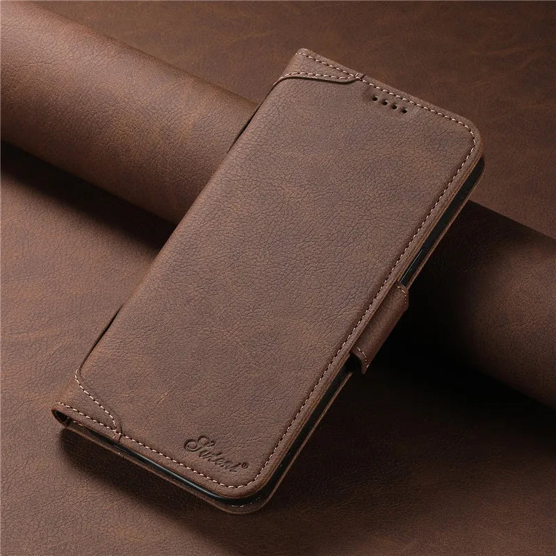 EUCAGR Luxe Wallet Case for iPhone - Elegance and functionality in Premium leather for iPhone