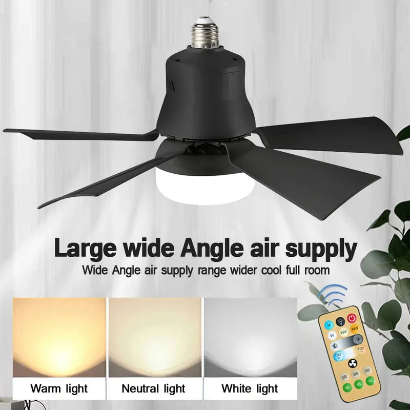 BreezeGlow Pro - 2-in-1 Fan & LED Light for Modern Comfort