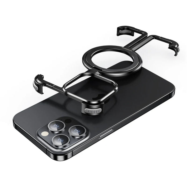 ElegancePlus-aluminum alloy magnetic case with integrated stand