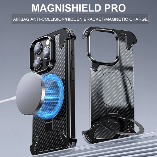 MagniShield Pro-Case for iPhone 15/14 ProMax with carbon fiber