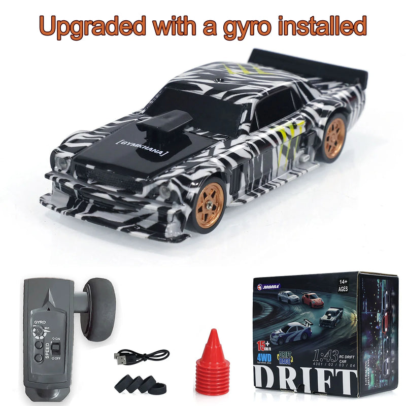 DriftRacer 2.4G RC Mini Car - high speed 4WD remote control car