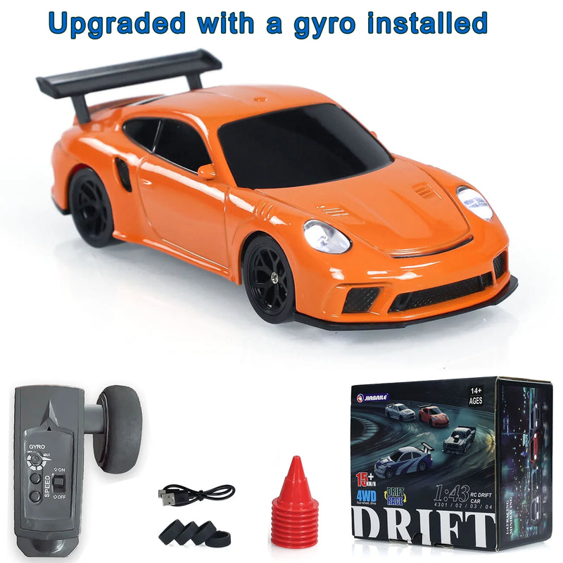 DriftRacer 2.4G RC Mini Car - high speed 4WD remote control car