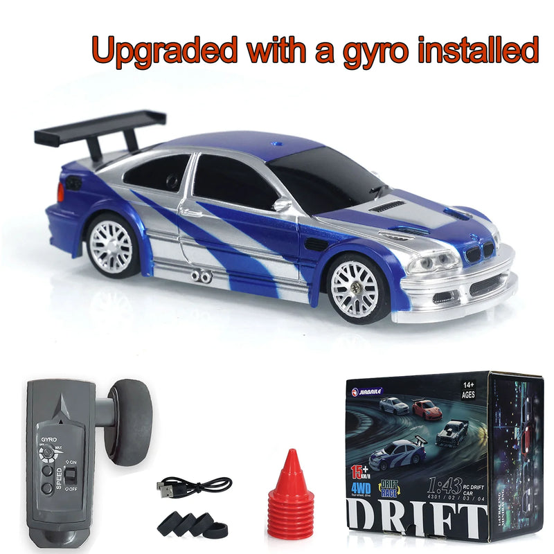 DriftRacer 2.4G RC Mini Car - high speed 4WD remote control car